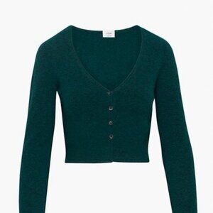 Aritzia Wilfred Santorini Cardigan  Color H. AVNTRNE GREEN